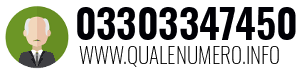 Numero di telefono 03303347450 03303347450