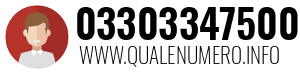 Numero di telefono 03303347500 03303347500