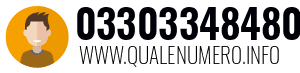 Numero di telefono 03303348480 03303348480