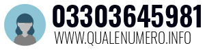 Numero di telefono 03303645981 03303645981