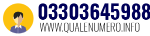 Numero di telefono 03303645988 03303645988