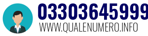 Numero di telefono 03303645999 03303645999