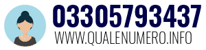 Numero di telefono 03305793437 03305793437