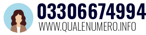 Numero di telefono 03306674994 03306674994