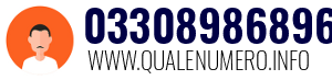 Numero di telefono 03308986896 03308986896