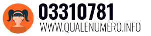 Numero di telefono 03310781 03310781