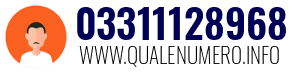 Numero di telefono 03311128968 03311128968