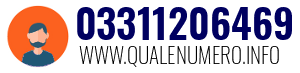 Numero di telefono 03311206469 03311206469
