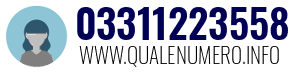 Numero di telefono 03311223558 03311223558