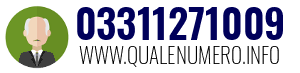 Numero di telefono 03311271009 03311271009