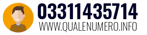 Numero di telefono 03311435714 03311435714