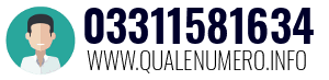 Numero di telefono 03311581634 03311581634