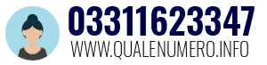 Numero di telefono 03311623347 03311623347