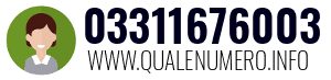 Numero di telefono 03311676003 03311676003