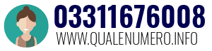 Numero di telefono 03311676008 03311676008