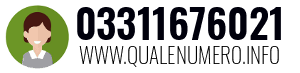 Numero di telefono 03311676021 03311676021