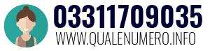 Numero di telefono 03311709035 03311709035