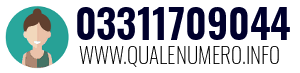 Numero di telefono 03311709044 03311709044