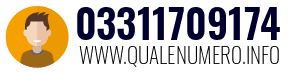 Numero di telefono 03311709174 03311709174