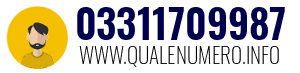 Numero di telefono 03311709987 03311709987