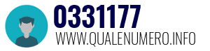 Numero di telefono 0331177 0331177
