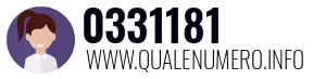Numero di telefono 0331181 0331181