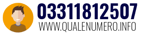 Numero di telefono 03311812507 03311812507