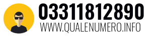 Numero di telefono 03311812890 03311812890