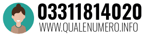 Numero di telefono 03311814020 03311814020