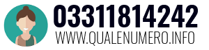Numero di telefono 03311814242 03311814242