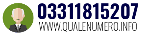 Numero di telefono 03311815207 03311815207