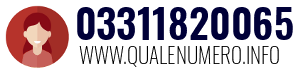 Numero di telefono 03311820065 03311820065