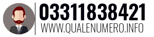 Numero di telefono 03311838421 03311838421