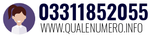 Numero di telefono 03311852055 03311852055