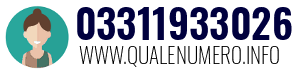 Numero di telefono 03311933026 03311933026