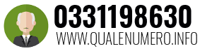 Numero di telefono 0331198630 0331198630