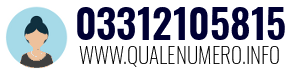 Numero di telefono 03312105815 03312105815