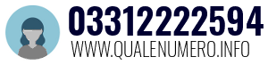 Numero di telefono 03312222594 03312222594