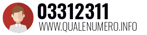 Numero di telefono 03312311 03312311