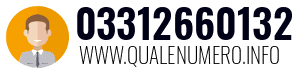 Numero di telefono 03312660132 03312660132