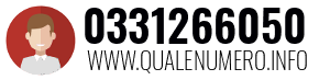 Numero di telefono 0331266050 0331266050