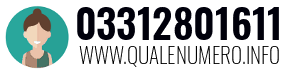 Numero di telefono 03312801611 03312801611