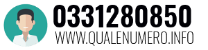 Numero di telefono 0331280850 0331280850
