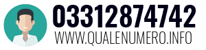 Numero di telefono 03312874742 03312874742
