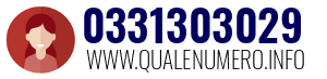 Numero di telefono 0331303029 0331303029