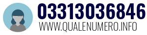Numero di telefono 03313036846 03313036846