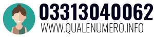 Numero di telefono 03313040062 03313040062