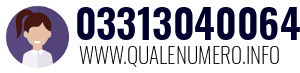 Numero di telefono 03313040064 03313040064