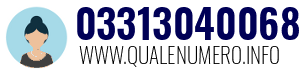 Numero di telefono 03313040068 03313040068