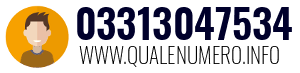 Numero di telefono 03313047534 03313047534